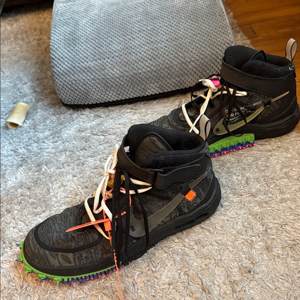 Off-White Men's Black Multi-Color High-Top Sneakers Make Offer!!!! - Picture 7 of 7
